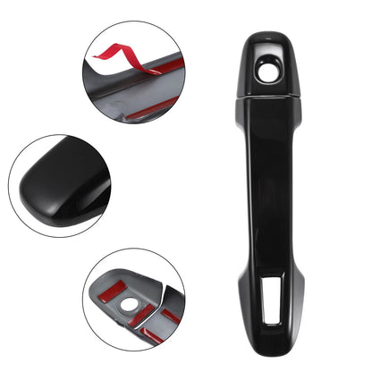 4 x Black Exterior Door Handles for Subaru Impreza Sedan Hatchback (2008-2011)