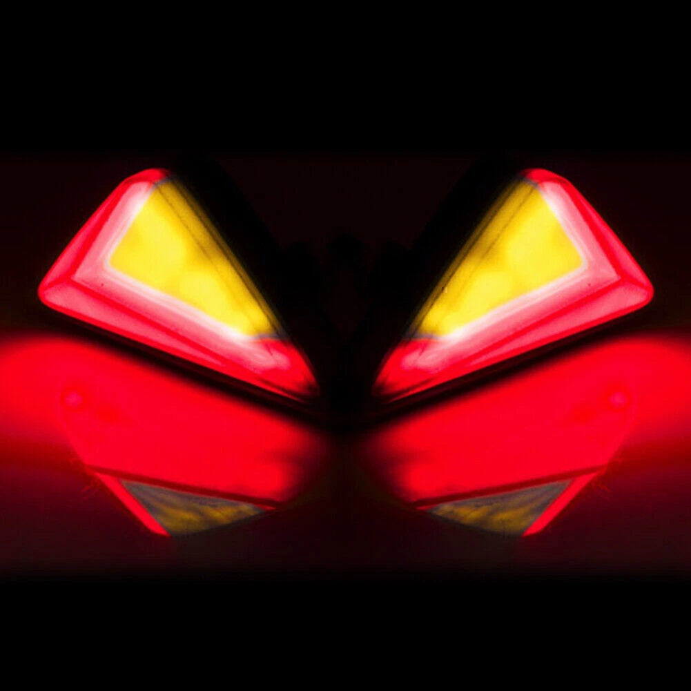 Amber Red Flush Mount LED Turn Signal Lights for Motorcycle