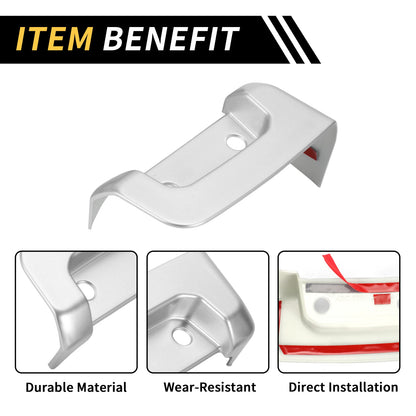 Rear Door Latch Lock Cover Trim for Jeep Wrangler JL JLU (2018-2024) Silver
