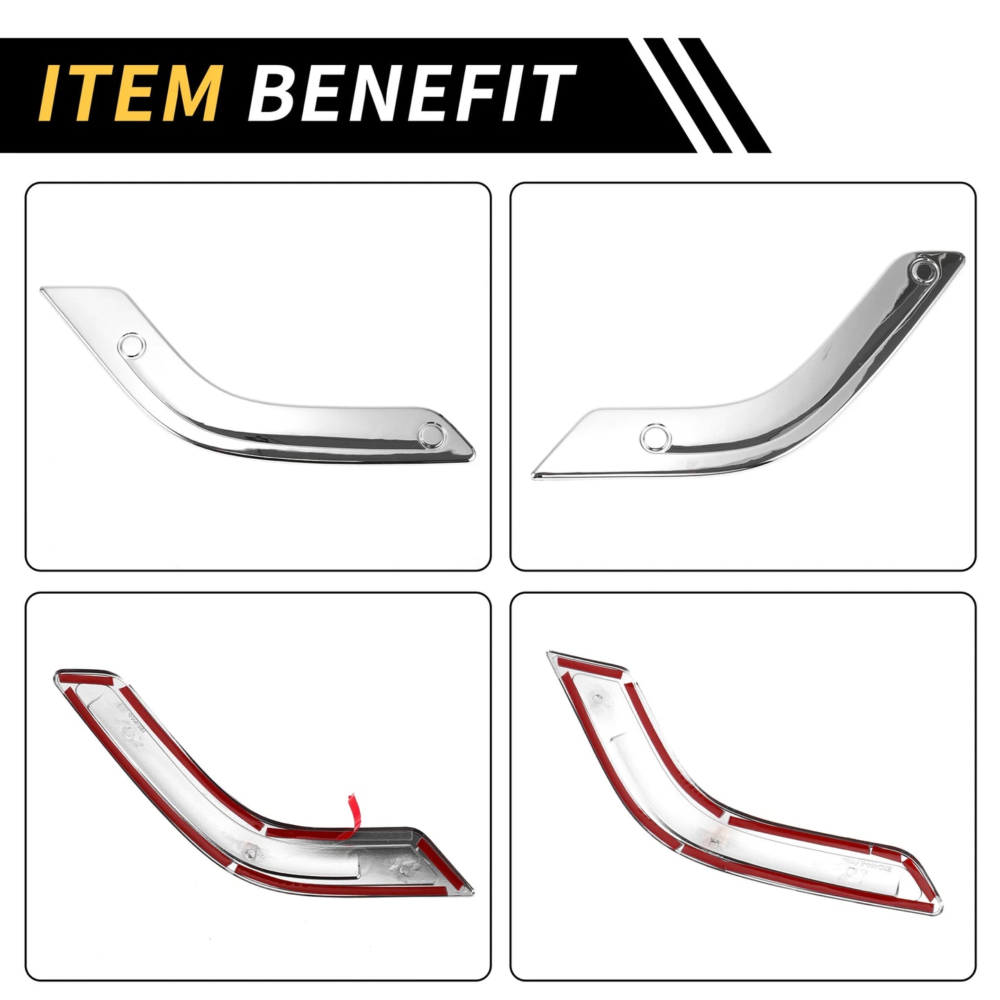 Door Handle Panel Bezel Cover Trims for Jeep Wrangler JK (2007-2018)