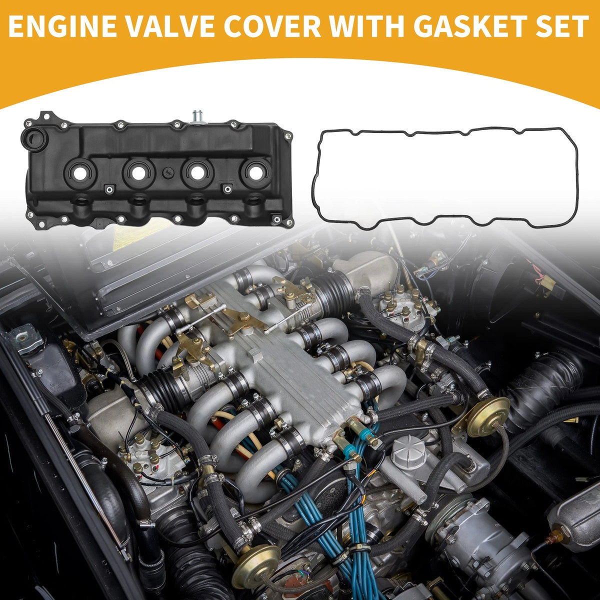 Engine Valve Cover with Gasket for Toyota Hiace (2006-2017) - 1 Set