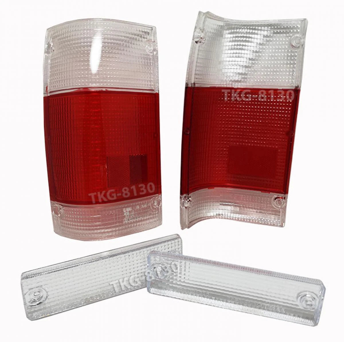 Bumper Light Lens + Tail Light Lens for Mazda B2000 B2200 B2600 (1986-1993)