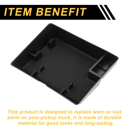 Dash Center Console Organizer Tray for Ford F-150 (2015-2019) Black