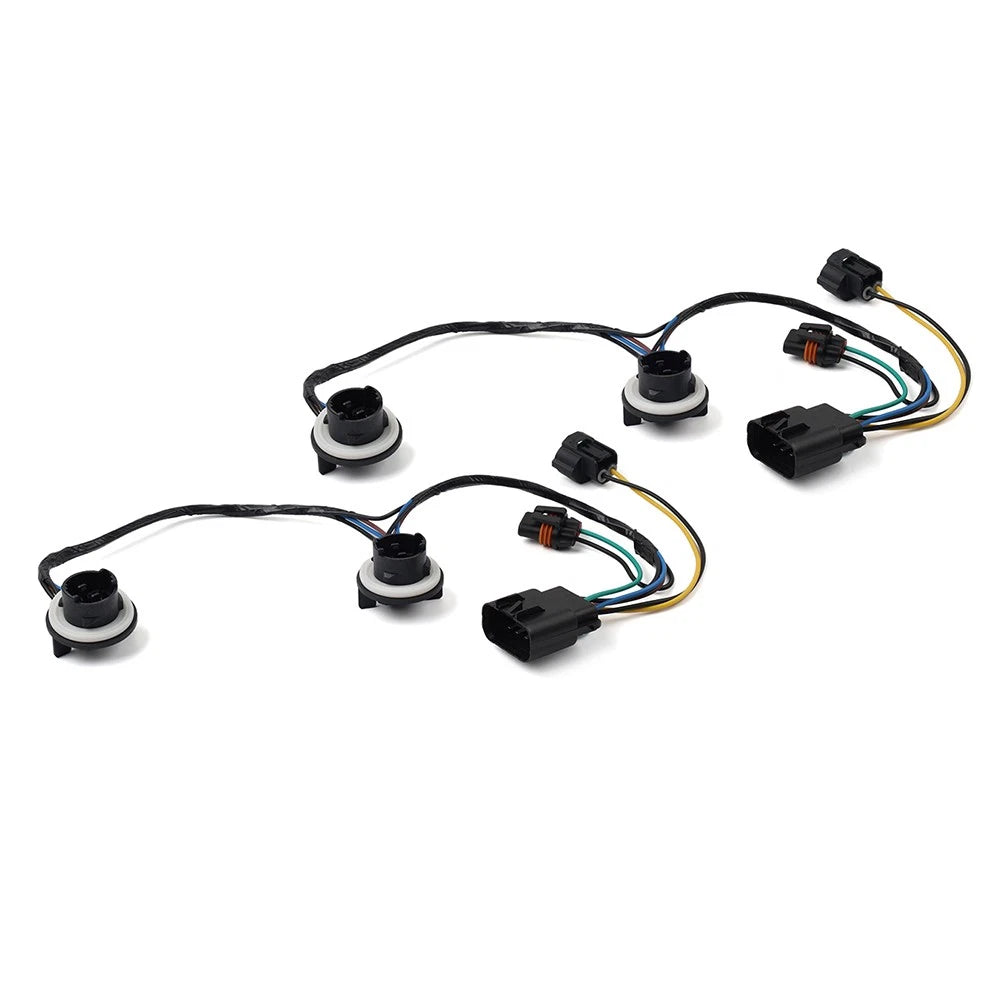 Headlight Wiring Harness Assembly Pair for Chevrolet Silverado, GMC Sierra (2007-2013)
