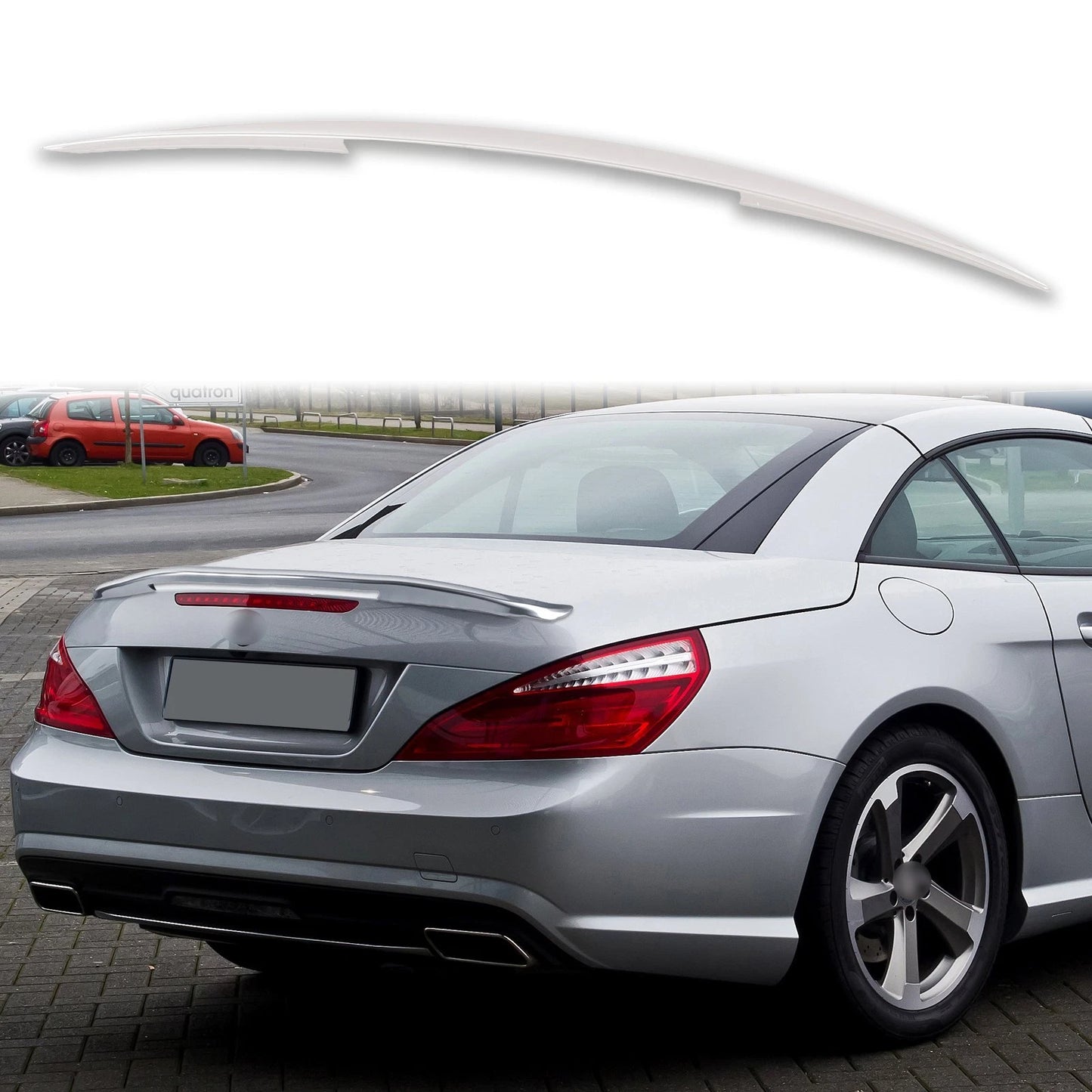 ABS Boot Spoiler for Mercedes Benz SL R231 (2013-2020) Polar White