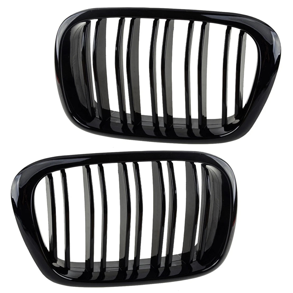 Gloss Black Front Bumper Kidney Grille for BMW 5 Series E39 (1996-2003)