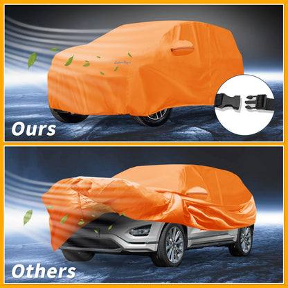 Waterproof All Weather Car Cover for Ford Edge (2015-2023) - Orange 210D-PU