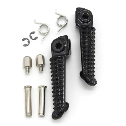 Black Front Footrest Pegs for Yamaha YZF R1 R1M R1S (2015-2023)