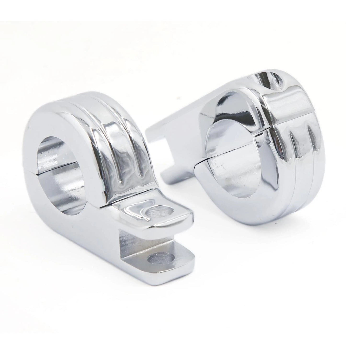 1.25" / P Clamp On / Footpegs Mount for Harley Davidson Chrome Universal