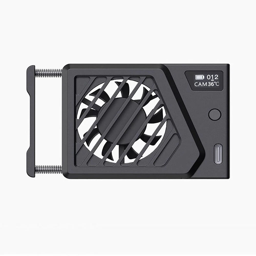 Aluminum Alloy Camera Cooling Fan & Cable for Sony, Canon, FUJIFILM, Nikon