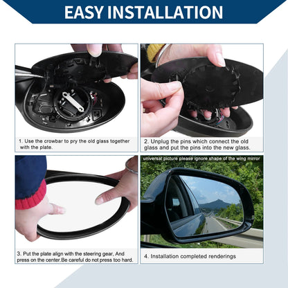 Heated Right Side Mirror Glass for Toyota Sienna (2011-2019)