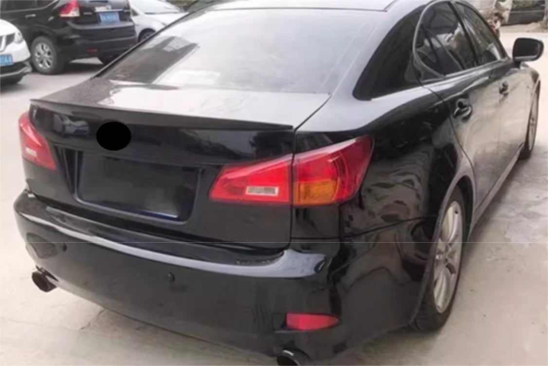 Rear Spoiler Wing Lip Gloss Black for Lexus IS 250/350/F Sedan (2006-2013)