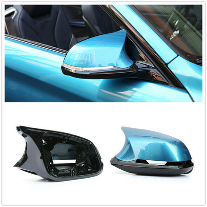 Mirror Cover Caps for BMW F20 F22 F30 X1 1234 Series Light Blue (2012-2020)