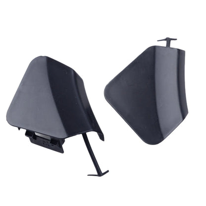 Black L+R Bumper Tow Hook Cover Caps for Toyota Highlander (2011-2013)