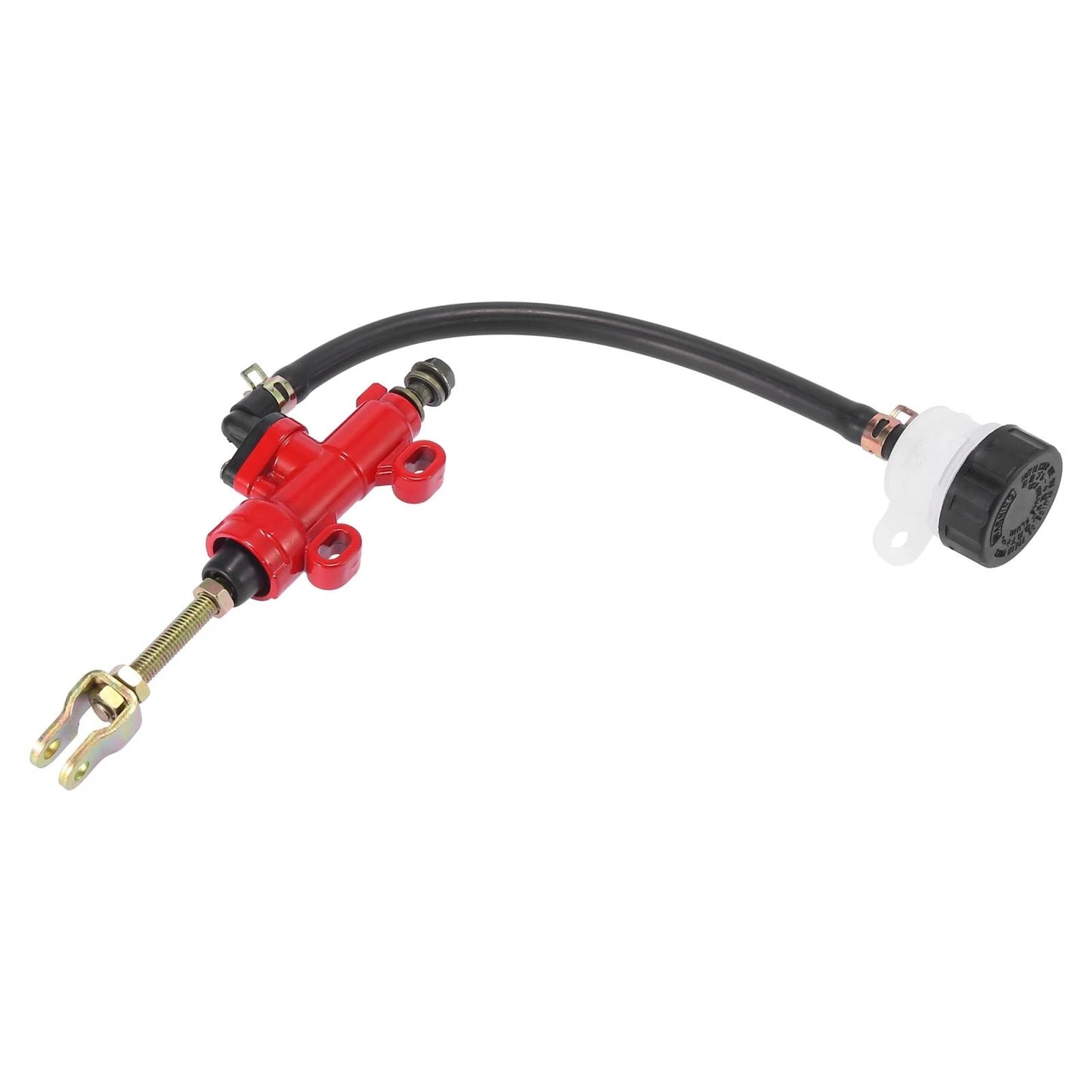 Rear Brake Master Cylinder Pump with Reservoir for Motorcycle Dirt Bike Red