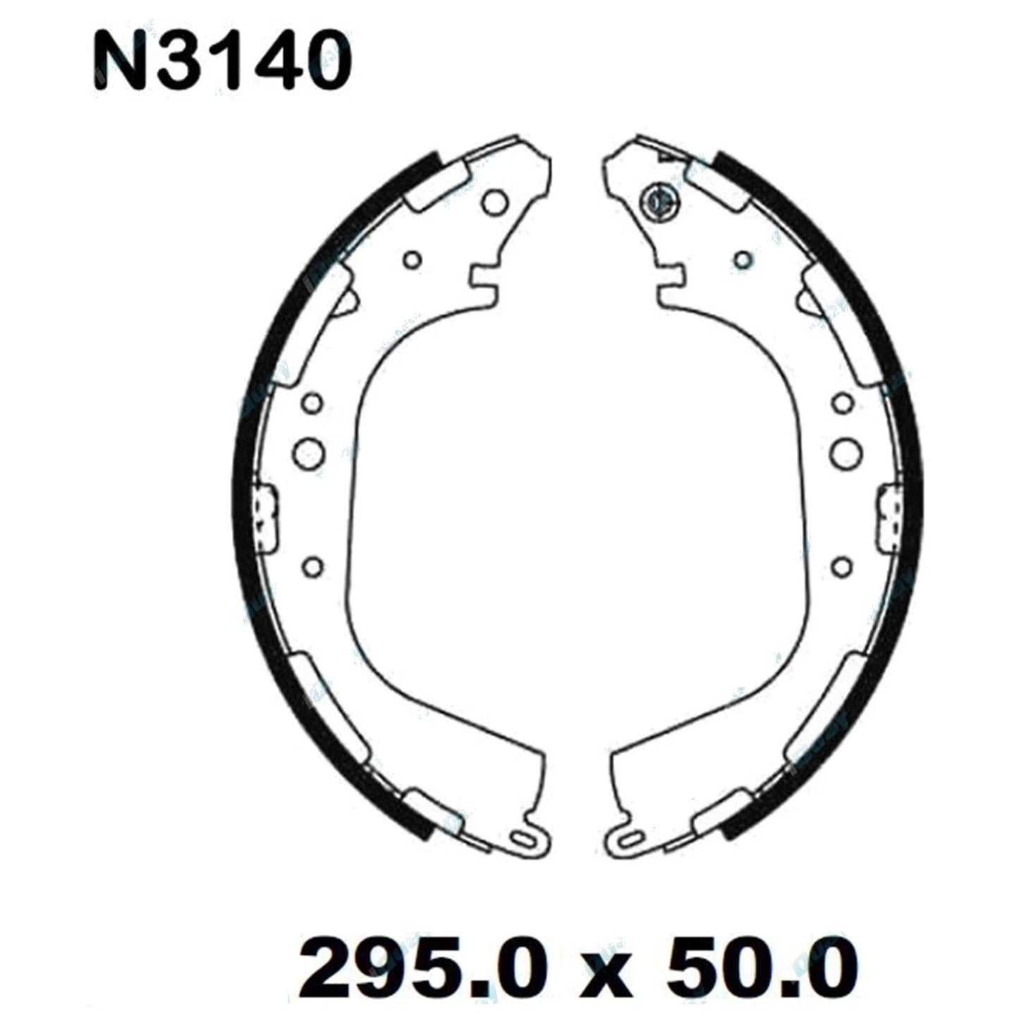 Rear Drum Brake Lining Shoe Set for Navara D21 D22 4x4 4wd 10/89-2014 Ute Pads
