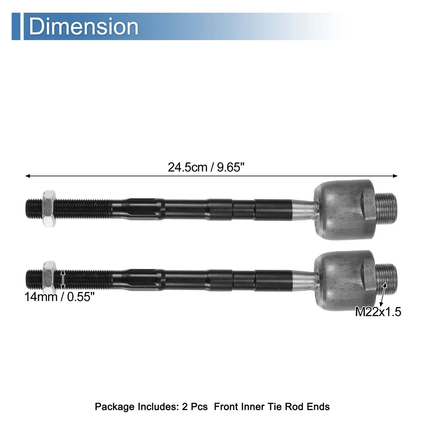 Front Inner Tie Rod Ends for Nissan Rogue (2014-2020)