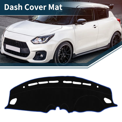 Dash Cover Mat for Suzuki Swift Sport (2018-2019) Black Blue