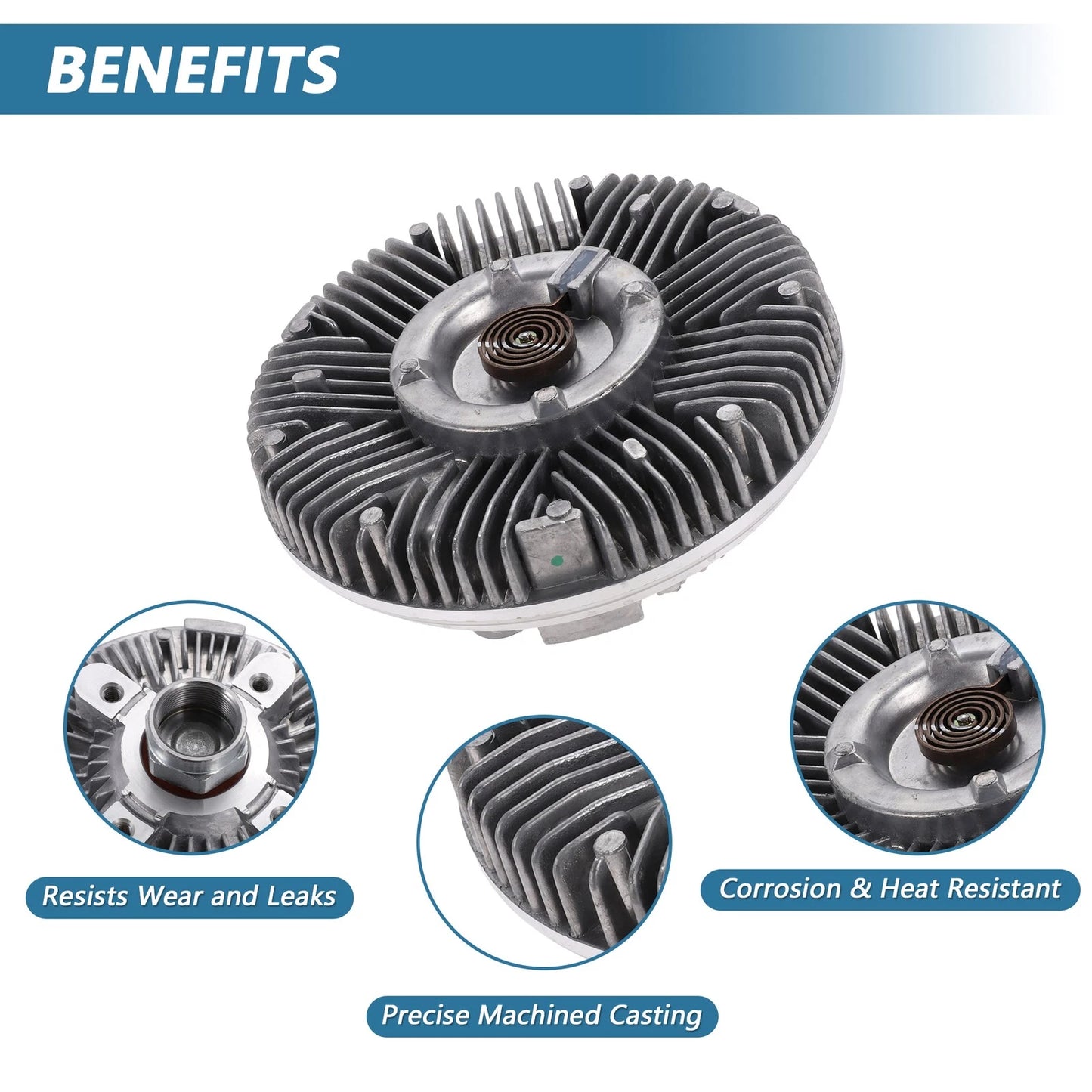 Engine Cooling Fan Clutch for Dodge Ram 2500 I6 5.9L Turbo