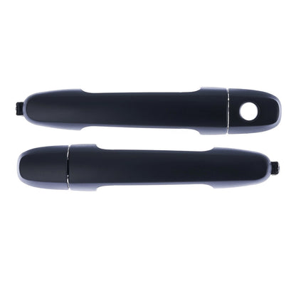 Door Handle Outer 2 x Front LH+RH Textured Black for Toyota Hilux (2005–2015)