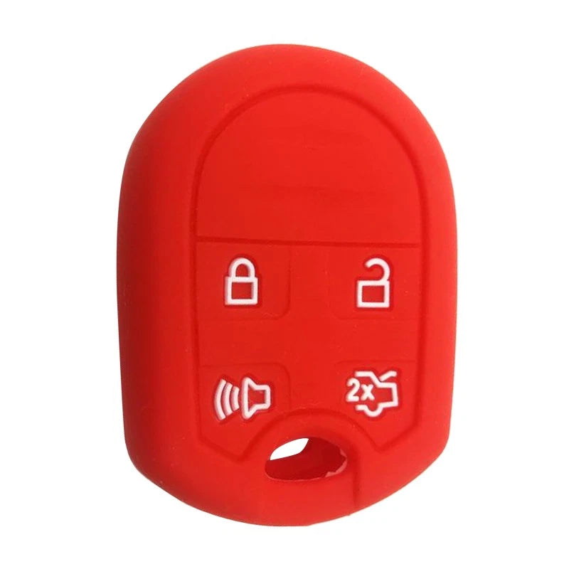 Silicone 4 Button Key Cover Case for Ford Edge, Explorer, F-150, F-250, F-350