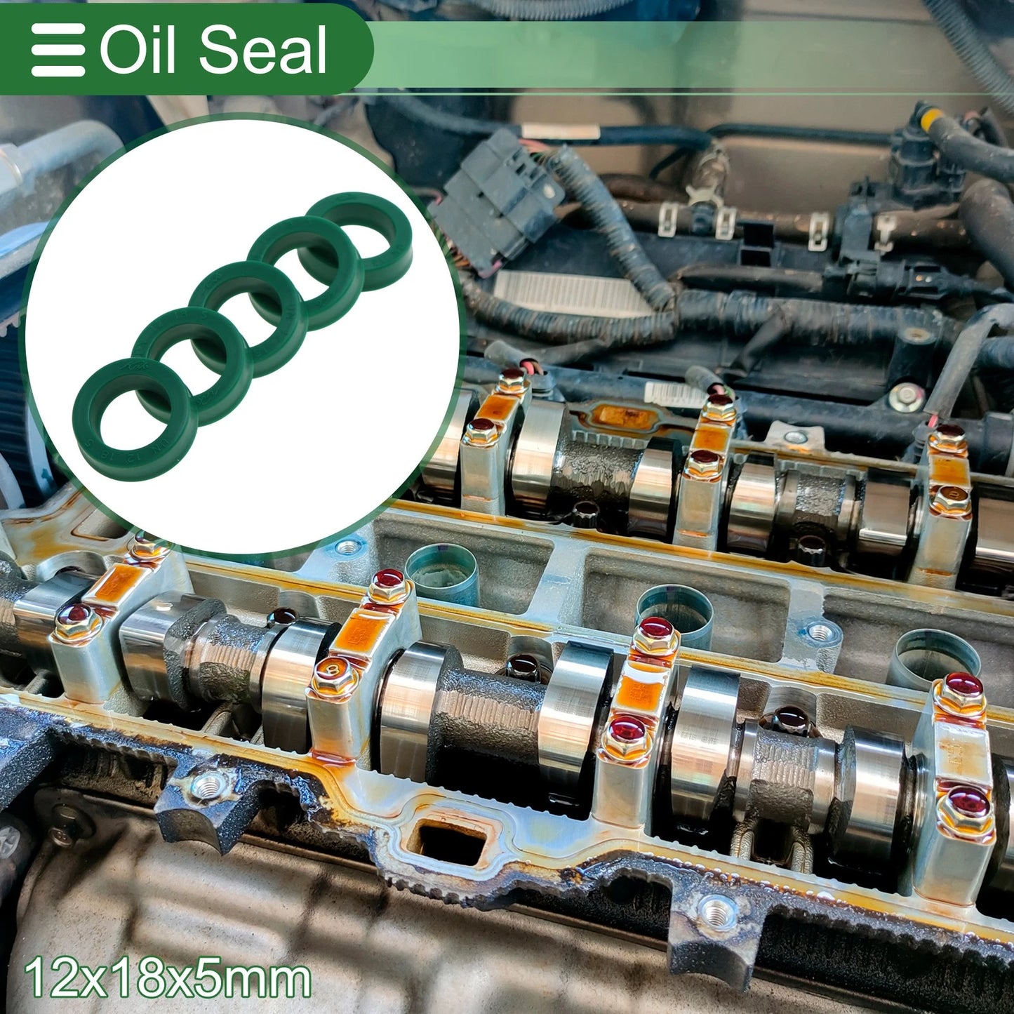 Oil Seal / 12x18x5mm / Rotary Shaft Seal TPU for Make Model
