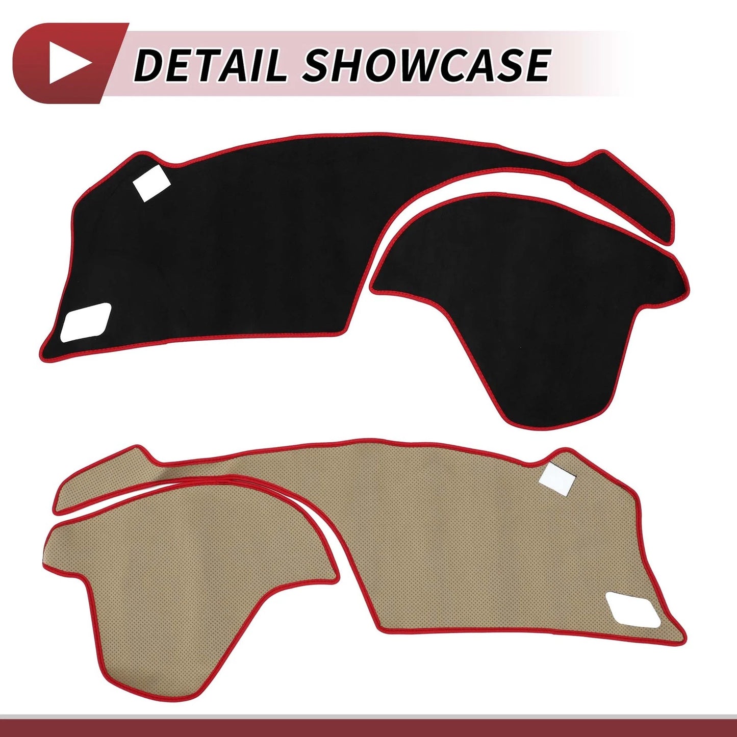 Dashboard Cover Mat for Honda S660 2015-2023 Sun Protector Black Red
