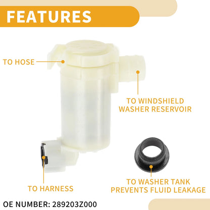 Washer Pump with Grommet for Nissan Pathfinder (1996-2004)