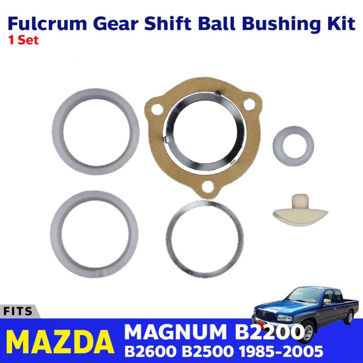 Fulcrum Gear Shift Bush Kit Fits Mazda BT-50 1985-05 B2600 B2500 Bravo