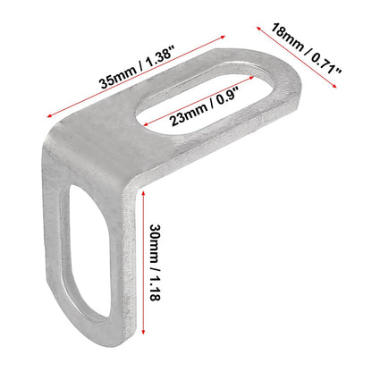 23mm Exhaust Pipe Bracket L-Shape Muffler Mounting Clamp for Motorcycle
