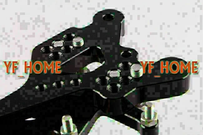 Adjustable Rearsets Foot Pegs for Yamaha YZF R6 2006-2010 (2 x Black)