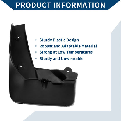 Mud Flaps Splash Guards 1 Set for BMW X1 (2010-2015)