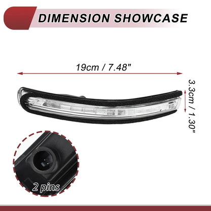 Left Mirror Turn Signal Light for KIA Rio 2012-2016 Black Clear