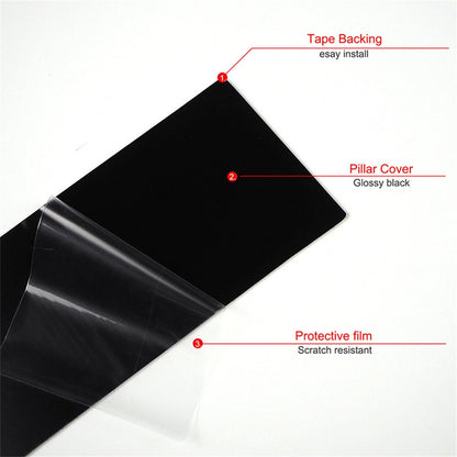 8Pcs Car Window Pillar Trim Covers for Nissan Rogue (2014-2020)