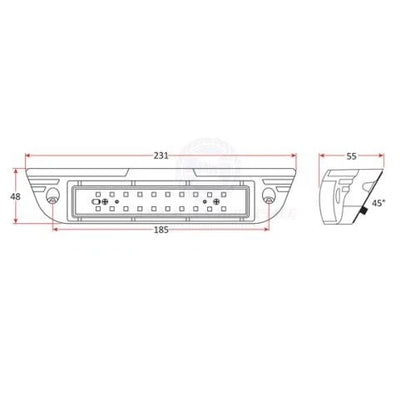 LED Flood Light Dual Colour White/Red with Anti-bug Light Mako Series