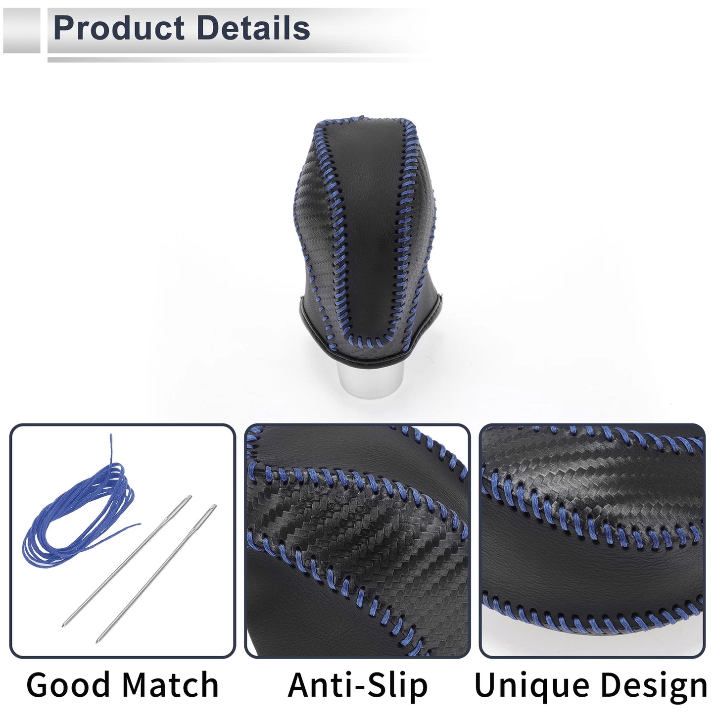 Black Carbon Fiber Gear Shift Knob Cover for Subaru Impreza (2017-2023)