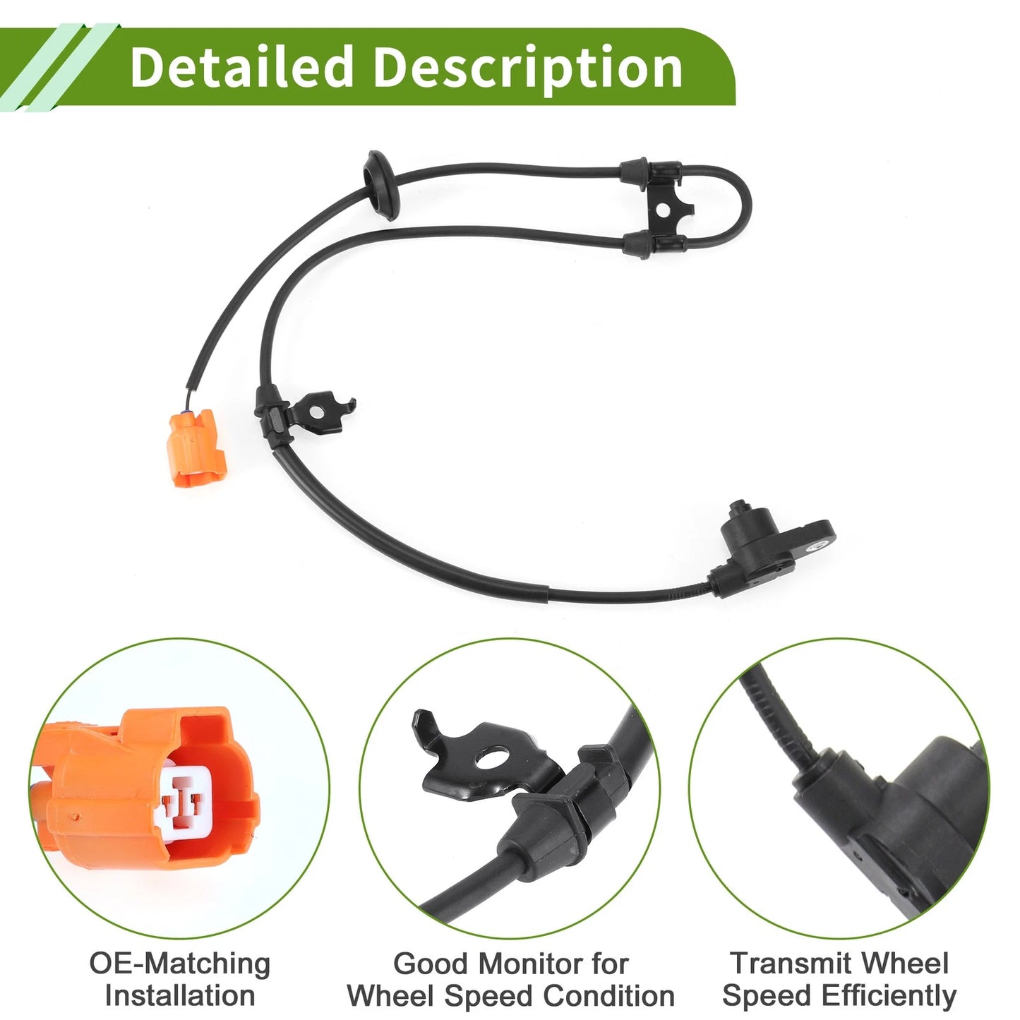 ABS Wheel Speed Sensor for Honda Pilot (2006-2008) - 1 x Front Left Sensor