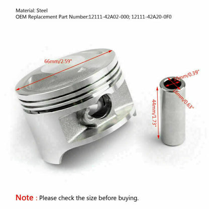 Piston Ring Kit 66mm for Suzuki DR200 DF200 (2000-2002)