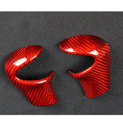 Red Carbon Fiber Gear Shift Knob Head Cover Trim fit For Mini Cooper R55 R56 R57