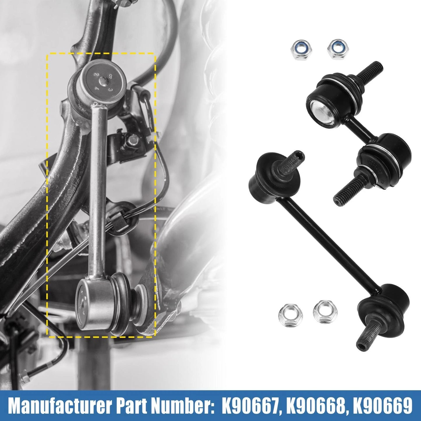 4 x Front Rear Stabilizer Sway Bar Links for Honda CR-V (1997-2001)