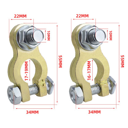 Copper Battery Terminal Connectors Kit for Car, Marine, Boat, Truck, RV