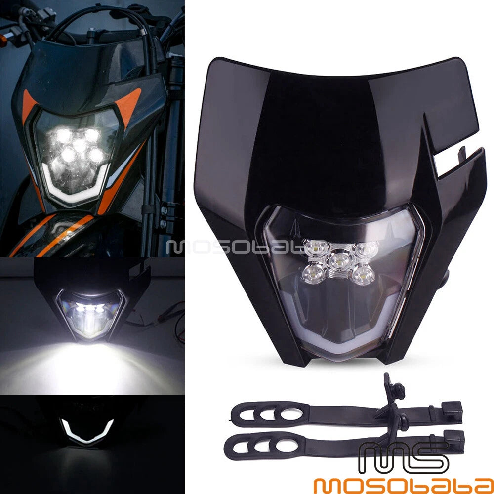 Enduro LED Headlight for Dirt Bike XCW EXC 300 250 690 SMCR SXF