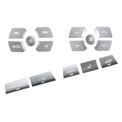 15 x Silver Air Conditioning Button Cover Trim for Jaguar XF (2008-2015)