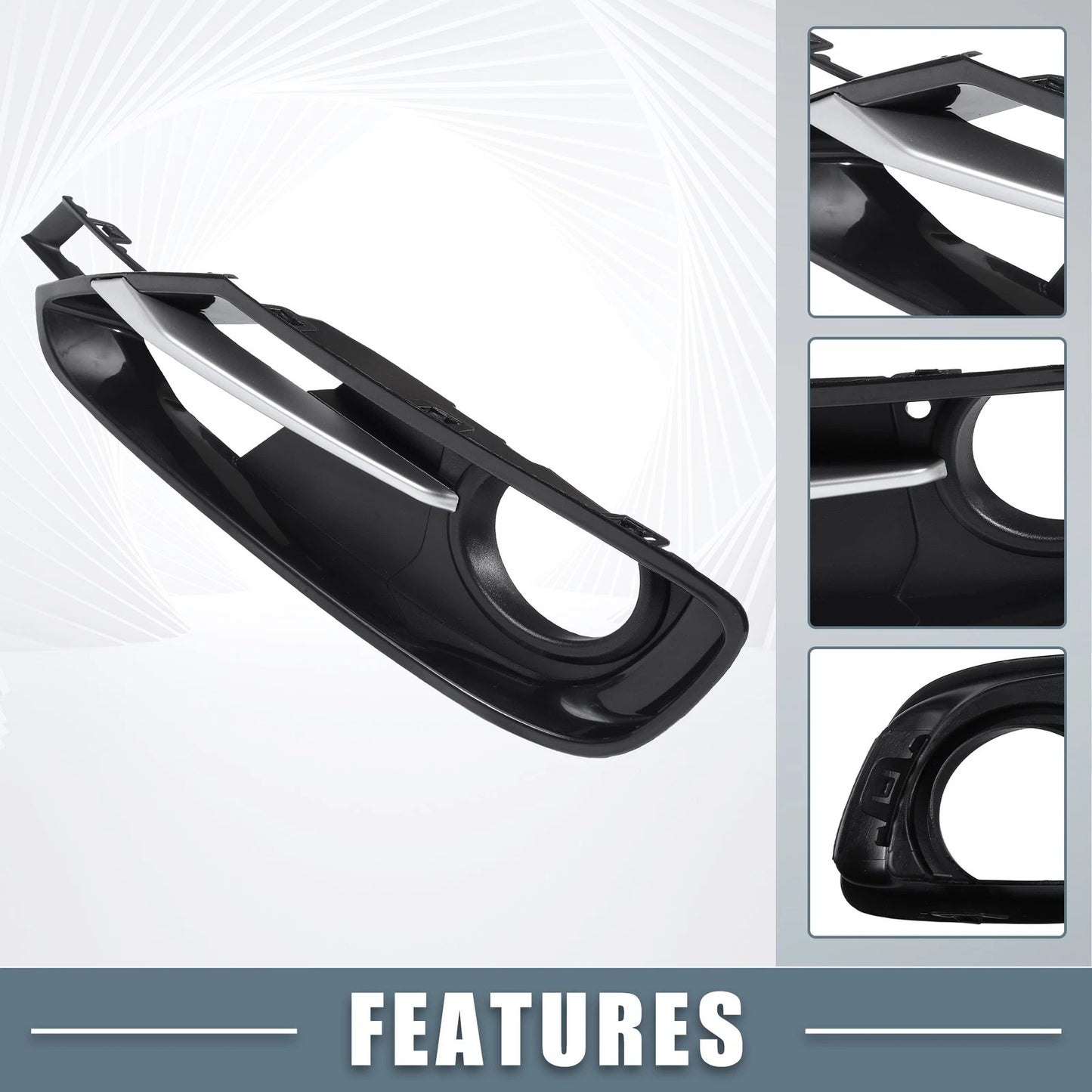 1 x Pair Fog Light Grille Cover Trim for BMW F30 (2012-2019)
