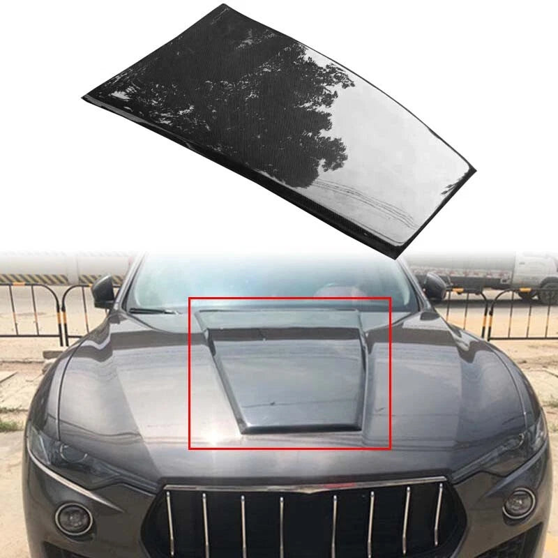 Real Carbon Fiber Front Hood Bonnet Vent Cover For Maserati Levante 2017-2023