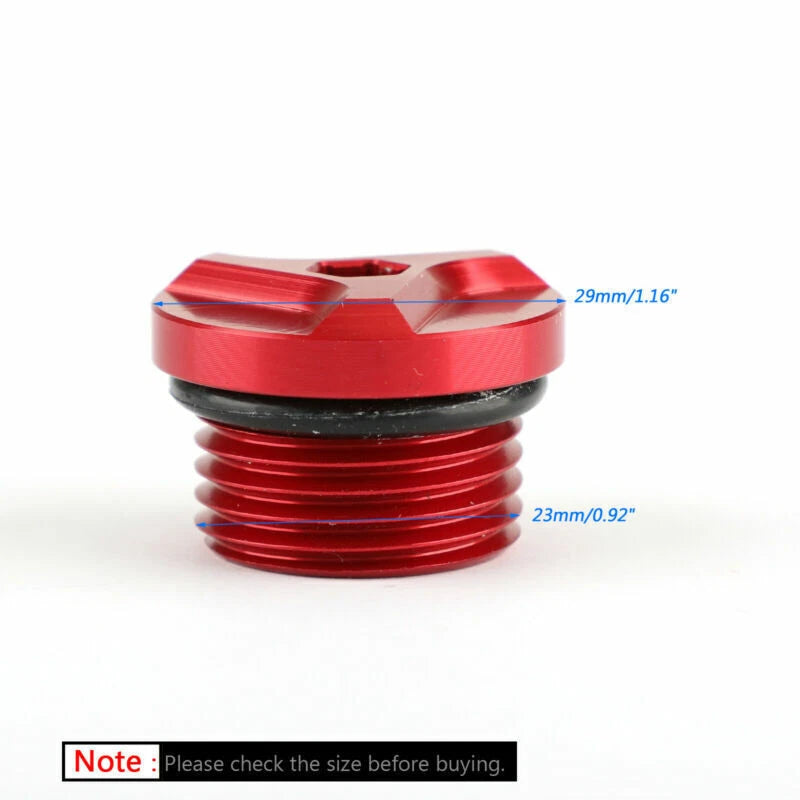 Red Oil Cap Bolt for BMW S1000R, S1000RR, S1000XR, G310GS (2009-2018)