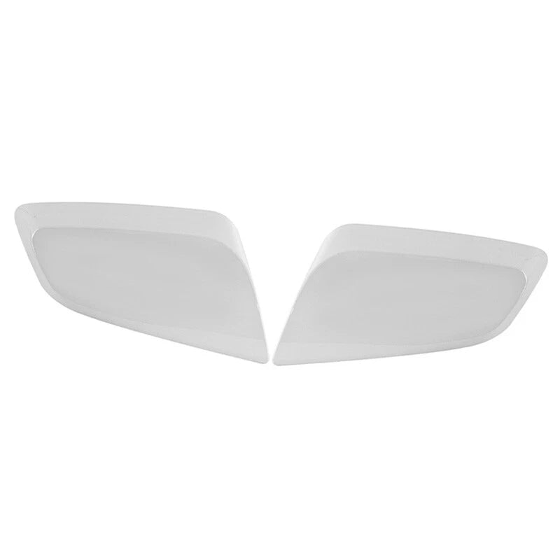Gloss White 2 x Exterior Side Wind Mirror Cover Caps for Chevy Impala (2014-2020)