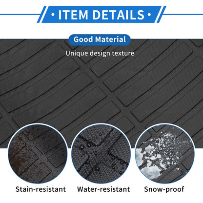Cargo Liner Rear Trunk Mat for Volvo XC90 (2016-2024) Long Stripe Pattern TPE