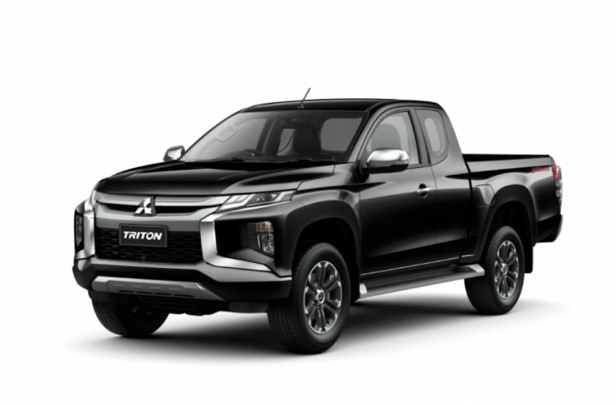 2 x Black Door Handle Bowl Trim for Mitsubishi L200 Triton (2015-2020)
