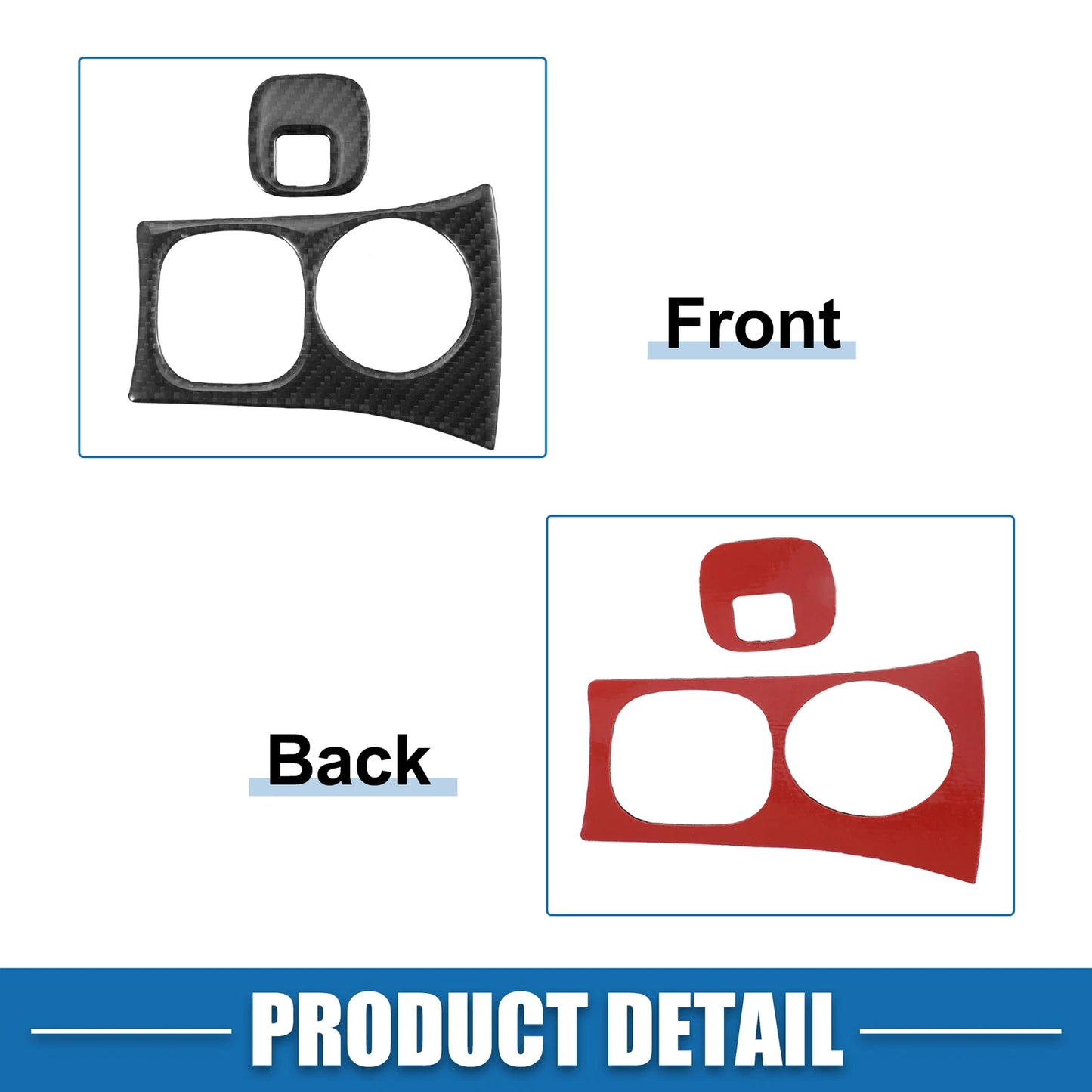 Car Start Ignition Key Hole Panel Cover Black for Chevy Corvette C5